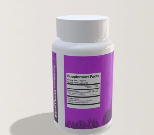 Irish Sea Moss Capsules with Bladderwrack and Burdock Root - Image 3