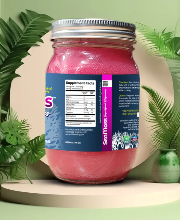 Super Wildcrafted Sea Moss and Prickly Pear Fruit Gel - Image 4