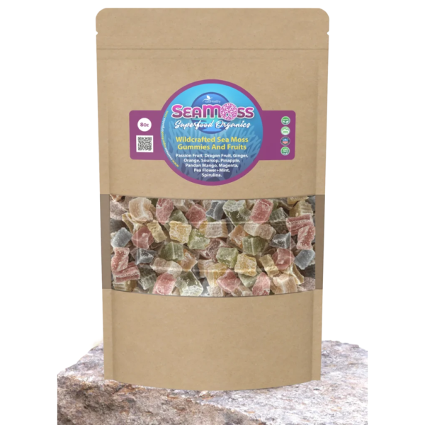 Wildcrafted Sea Moss Gummies and Fruits 8 Oz